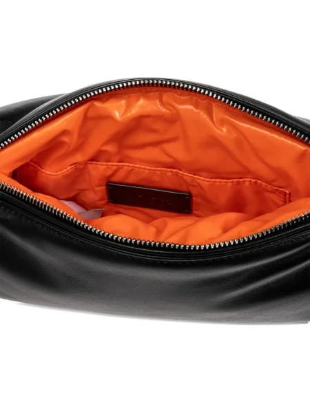 Geanta de piele Moncler din piele negru