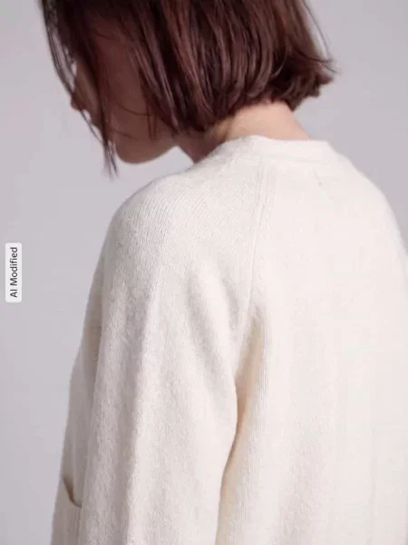 Kurtka z dzianiny o kroju comfort fit z dekoltem w serek model ‘BOOM’ Vero Moda beżowa
