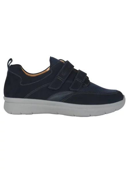 Sneakersy Ganter na rzep niebieskie