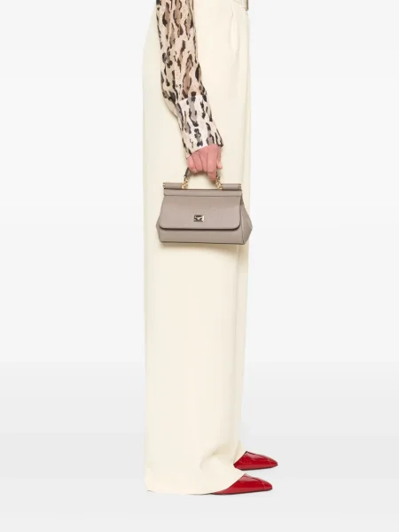 Geantă Dolce & Gabbana Sicily maro
