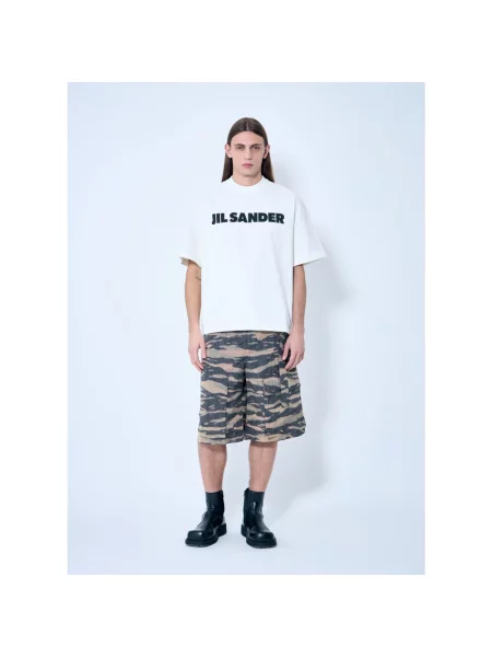Koszulka Jil Sander z logo biała