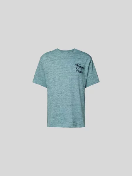 T-shirt o kroju regular fit z wyhaftowanym logo Kenzo