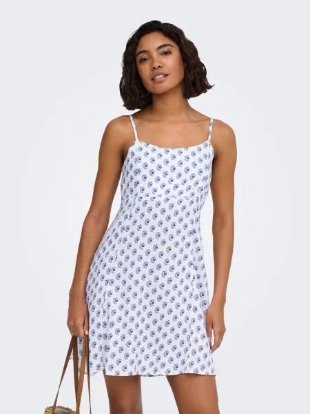 Сарафан Only LIANA LIFE STRAP SHORT DRESS білий