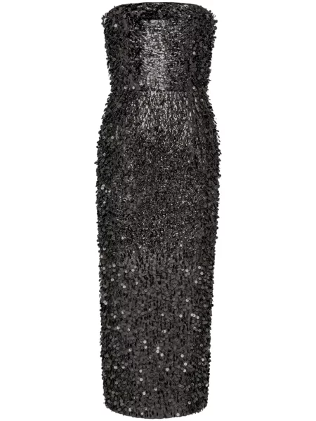 Rochie midi Maison Margiela cu broderie până la genunchi de costum