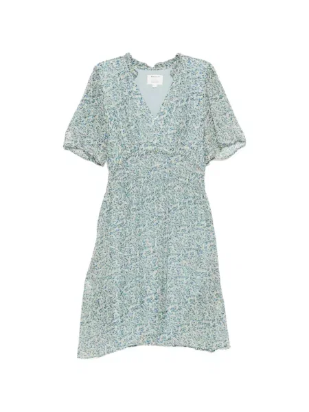 Gulerat rochie mini Maison123 cu model floral cu imagine