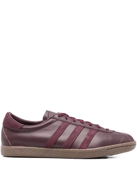 Sneakerși Adidas Gazelle din piele cu dungi negru