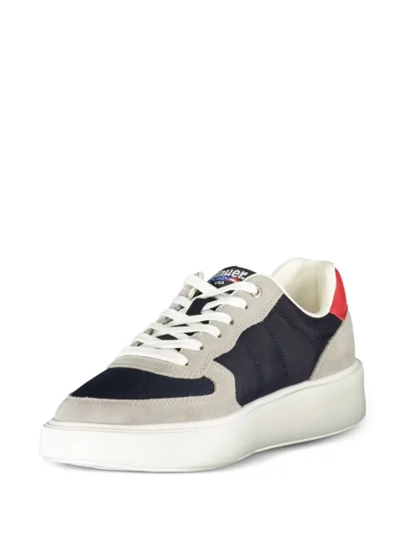 Sneakerși Blauer din piele de căprioară albastru