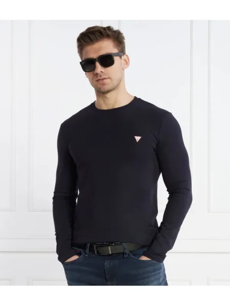 Tricou mânecă lungă Guess albastru
