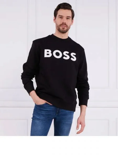 BOSS ORANGE Hanorac WeBasicCrew negru