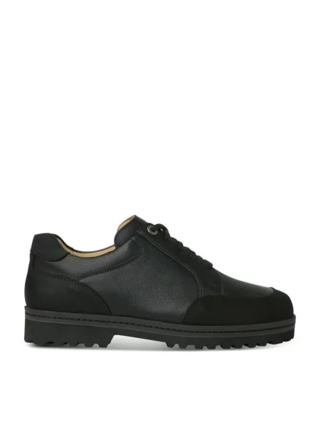 Sneakersy Ganter skórzane czarne