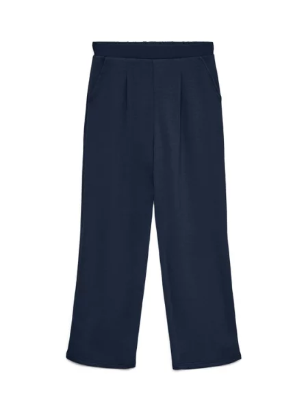 Vero Moda Hlače iz tkanine Hali Mornarsko Straight Fit modra