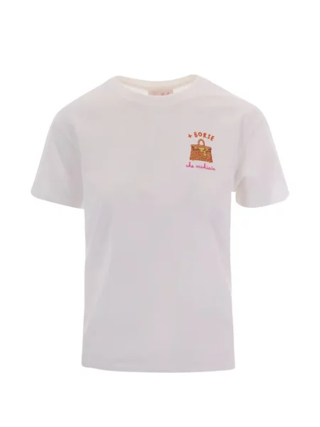 Stras tricou Mc2 Saint Barth alb