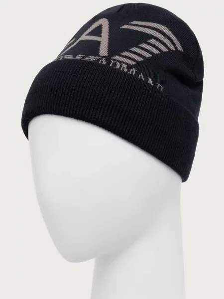 Emporio Armani beanie kapa modra