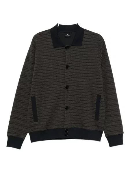 Cardigan Ps Paul Smith din jacard albastru