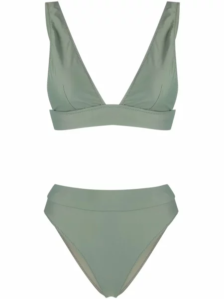 Bikini Noire Swimwear cu decolteu în V verde