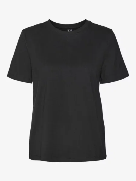 Black T-shirt Vero Moda Paulina μαύρο