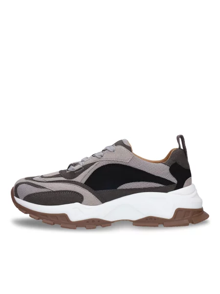 Nae Vegan Shoes Nizke superge Hanoi siva / temno siva črna