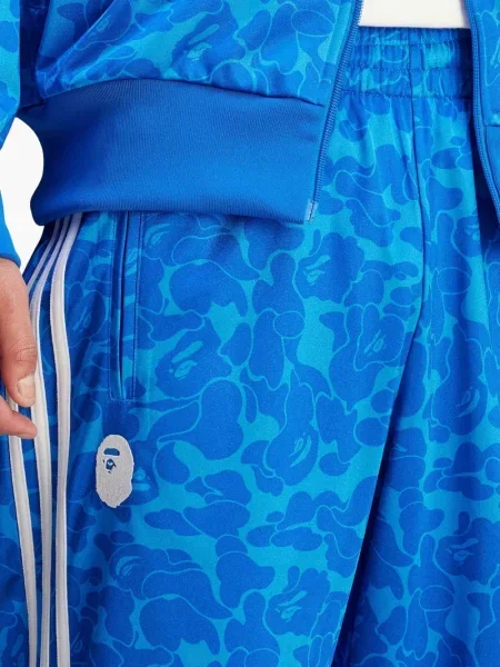 Панталон Adidas с принт на райета синьо