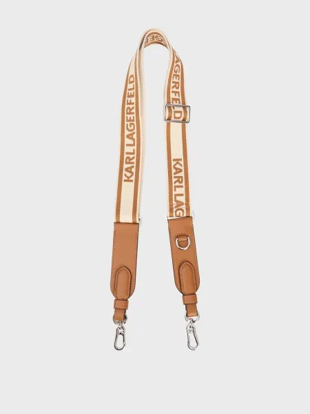 Сумка Karl Lagerfeld из канваса коричневая