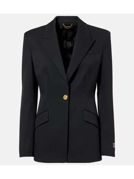 Sacou Versace de lână negru