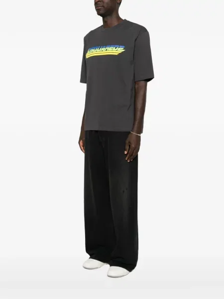 Tricou Dsquared2 cu imagine gri