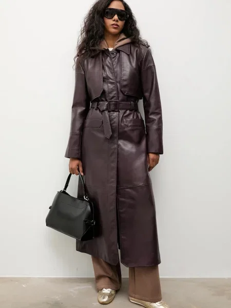 Answear.LAB тренч шкіряний з колекції Unscripted