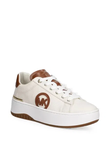 Sneakerși Michael Michael Kors cu platformă cu autograf plasă alb