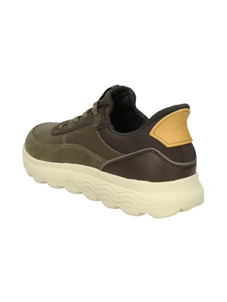 Sneakersy Geox skórzane brązowe