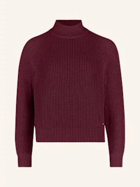 Betty&Co Sweter Z Dzianiny Z Ściągaczami rot