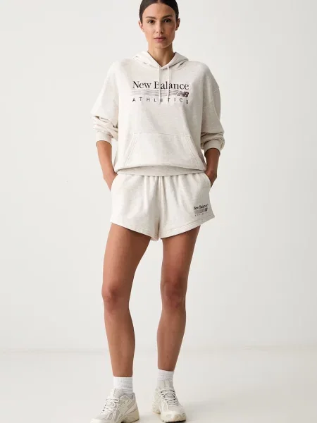 Lanene kratek kratke hlače New Balance bež