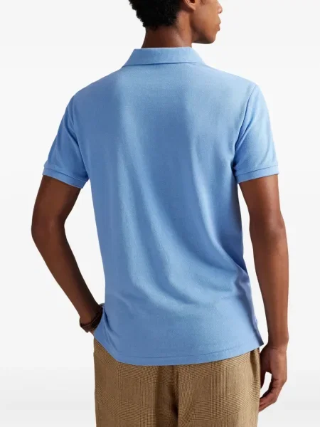 Șapcă Polo Ralph Lauren cu broderie din țesătură twill în carouri albastru