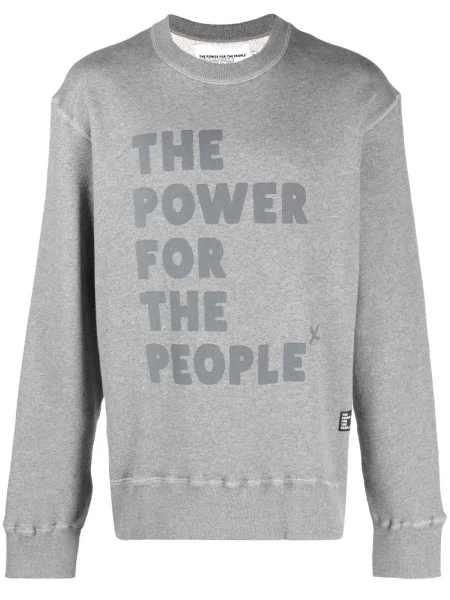 Hanorac The Power For The People cu imagine gri