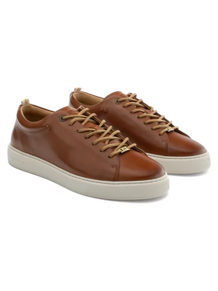 Sneakersy Ambitious skórzane brązowe