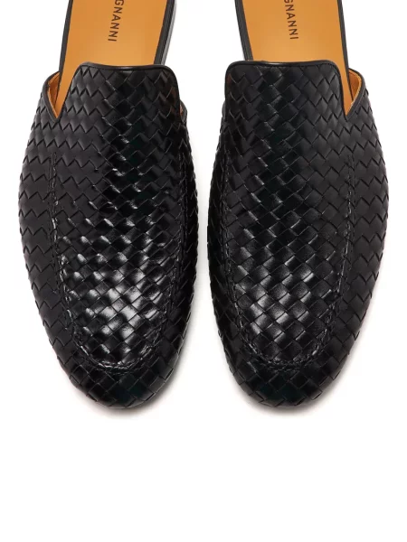 Papuci de casă Magnanni din piele negru