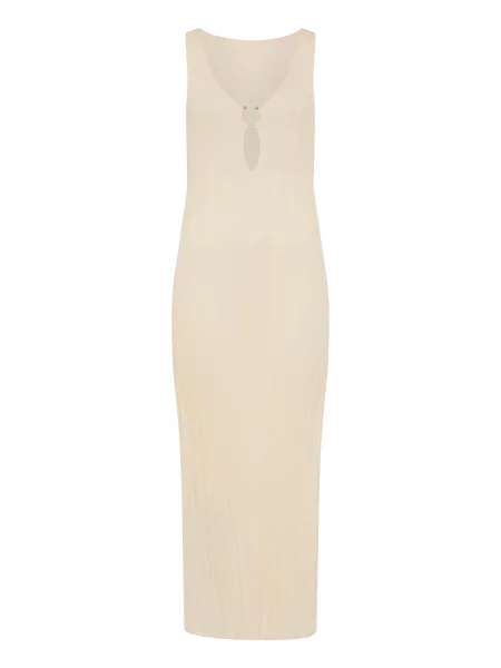 LSCN by LASCANA Rochie de plaja lână alb
