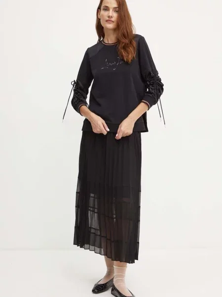 Спідниця Morgan JILA midi розкльошена JILA чорний