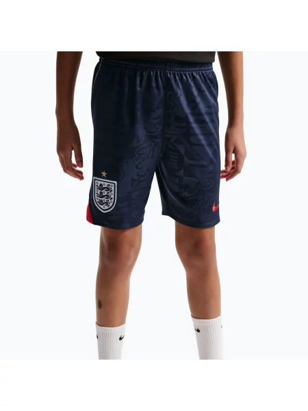 Gyerek futball rövidnadrág Nike England Stadium Away obsidian/speed red/white/speed red. Méret: XL fehér