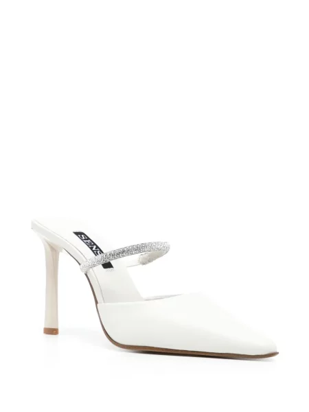 Papuci tip mules Senso alb
