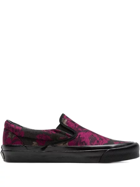 Sneakerși Vans cu model floral slip-on negru
