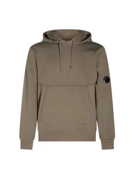 Bluza z kapturem C.p. Company polarowa zielona