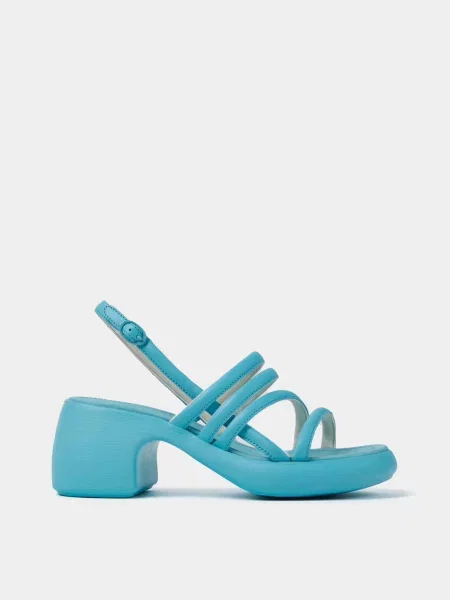 Шкіряні Босоніжки Camper блакитний