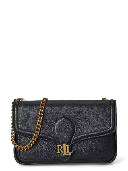 Usnjena denarnica Lauren Ralph Lauren črna