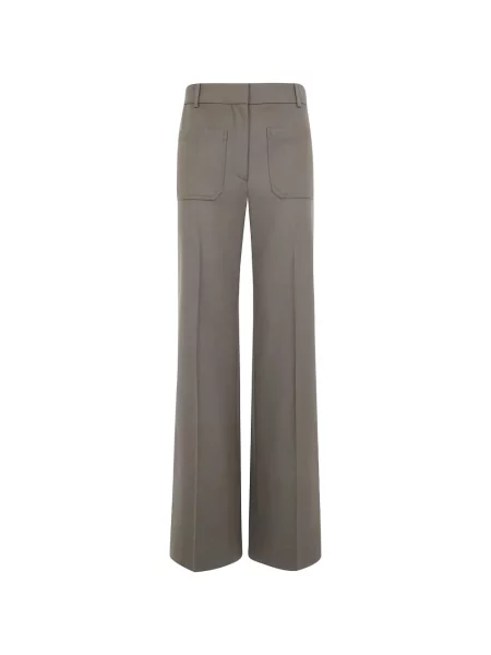 Pantaloni Victoria Beckham evazate gri
