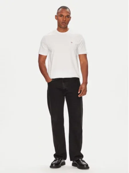 Klasické tričko Calvin Klein Jeans jersey bílé