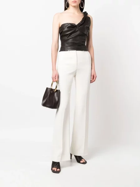 Top The Mannei din piele maro