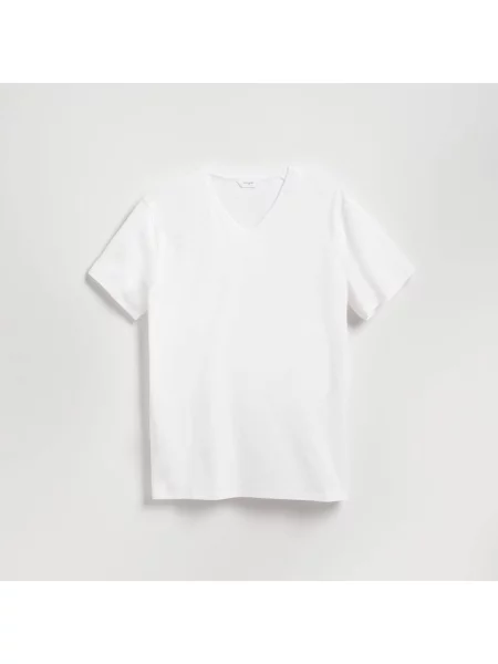 Reserved tričko slim fit bílá