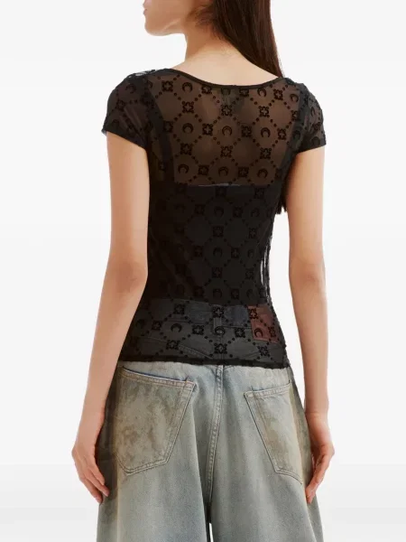 Tricou Marine Serre plasă negru