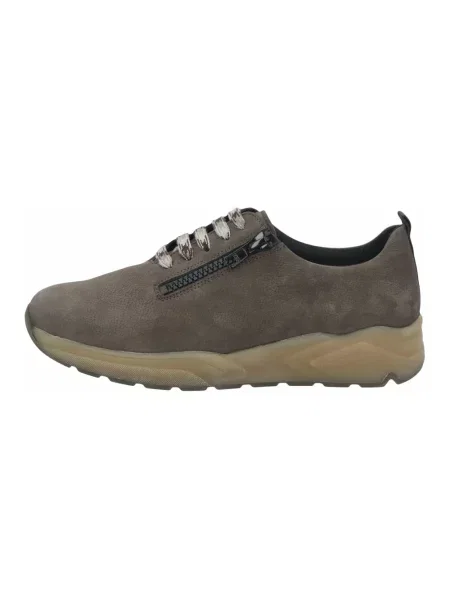 Sneakersy Solidus skórzane brązowe