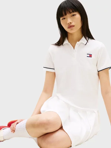 Джинсовое платье Tommy Jeans белое