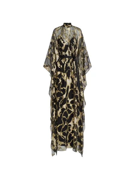 Rochie maxi Taller Marmo de mătase negru